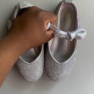 Bling glam little girl dress shoes size12.5
